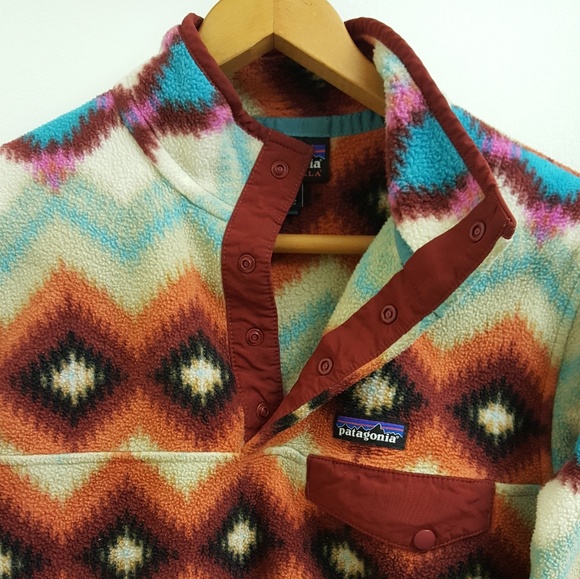 😍RARE cutest Patagonia synchilla fleece pullover - Picture 6 of 6